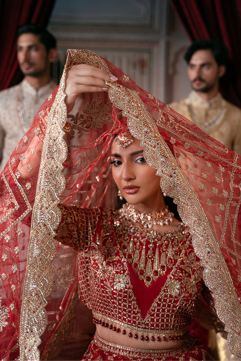 Imrozia Premium | Noor e Naaz Bridals 25 | IB-54 Zeenat - by Libasekhas UK - Registered Vendor of : Imrozia Premium - 100% Original Designer Dress