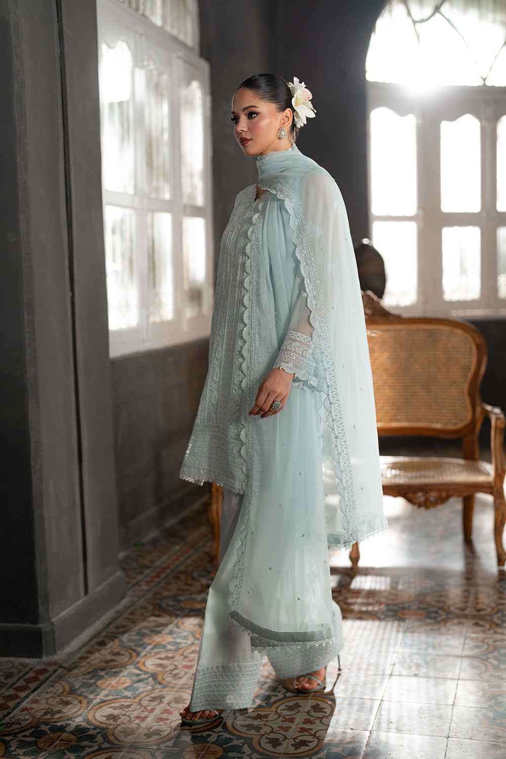 Azure | Ensembles | Icy Mist - by Libasekhas UK - Registered Vendor of : Azure - 100% Original Designer Dress
