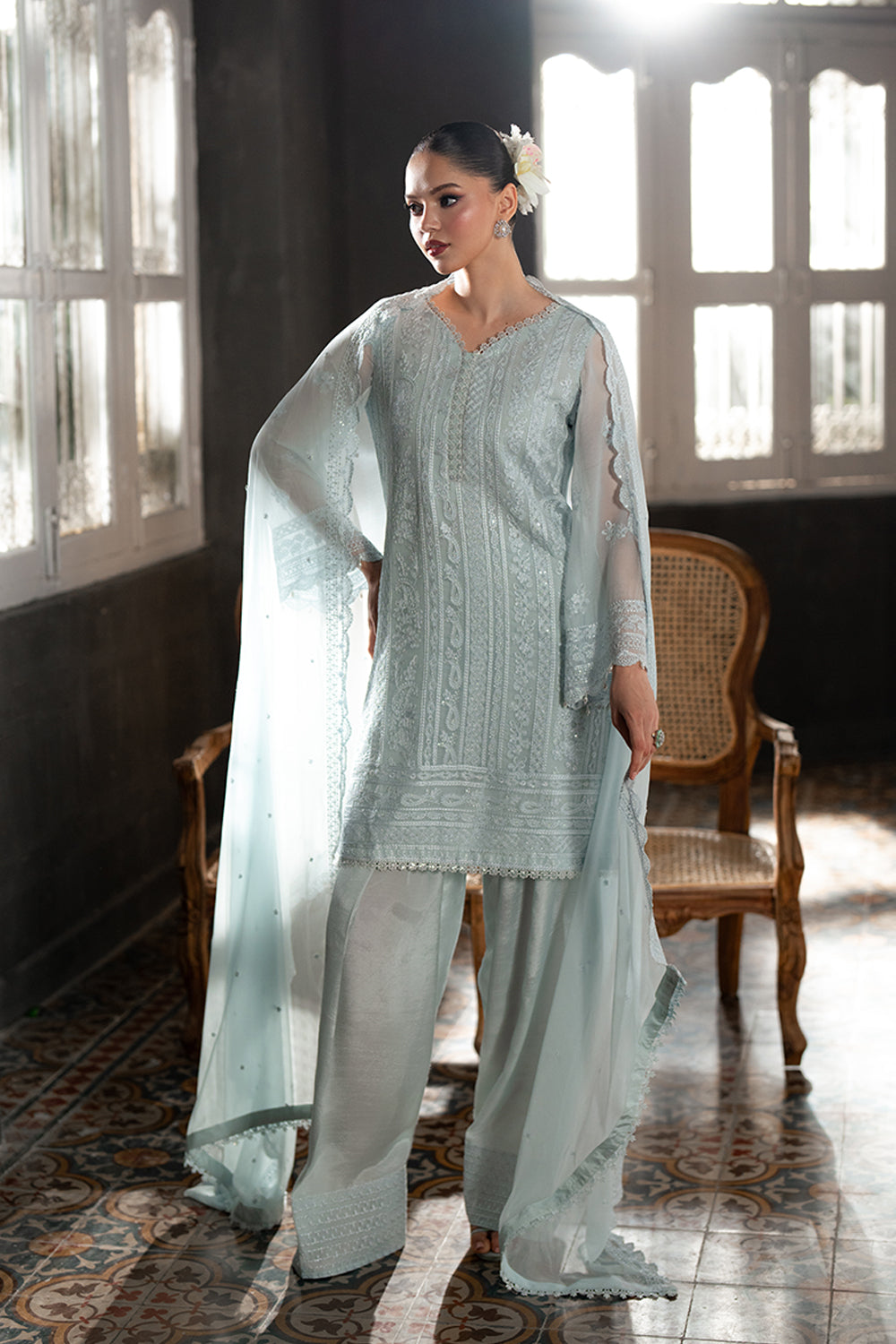 Azure | Ensembles | Icy Mist - by Libasekhas UK - Registered Vendor of : Azure - 100% Original Designer Dress