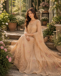 Noor by Saadia Asad | Noor Eid Printskhas 26 |D13  Blush Peach - by Libasekhas - Registered Vendor of : Noor by Saadia Asad - 100% Original Designer Dress