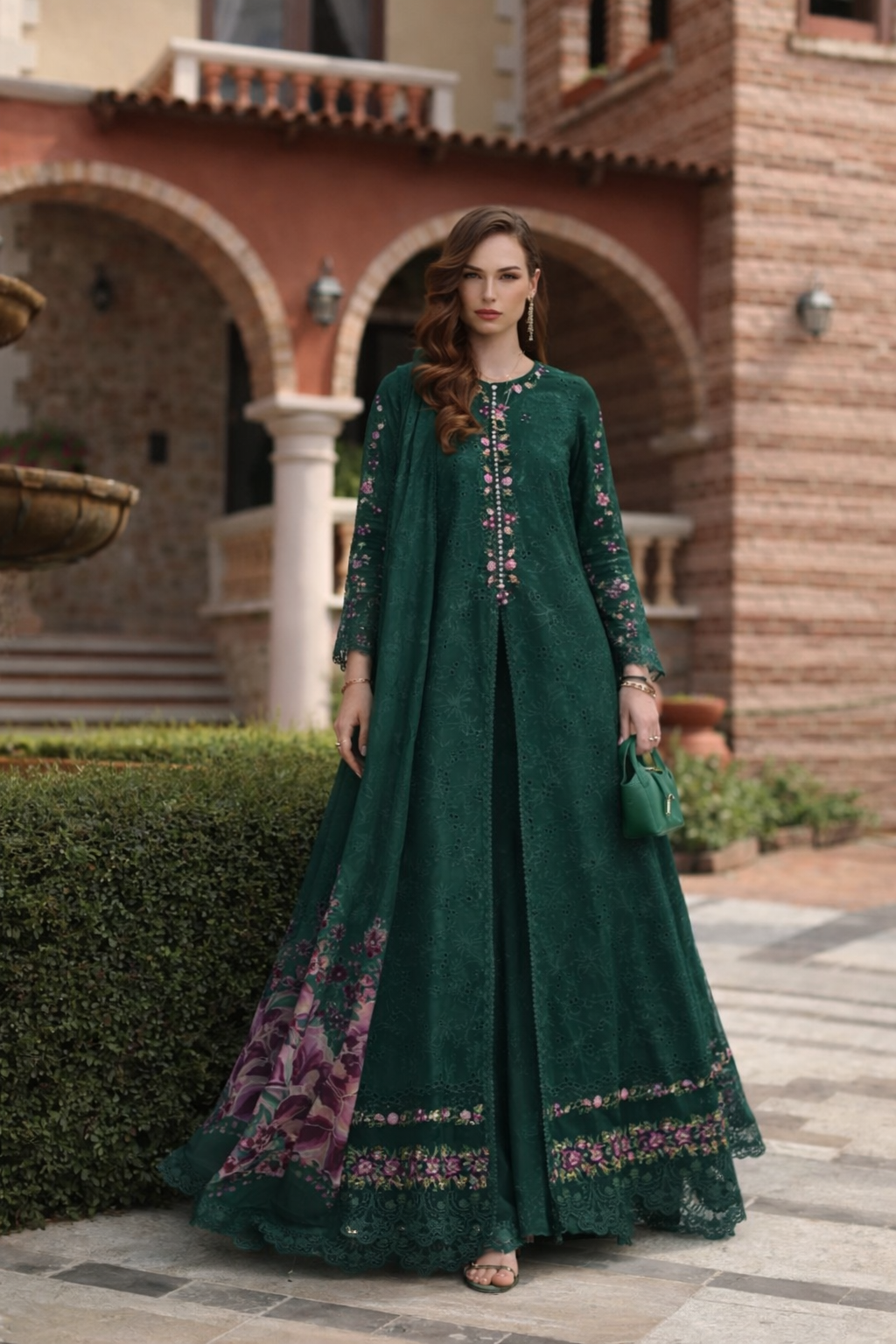 Saadia Asad | Luxury Eid Schiffli Laserkari 26 | D1 - A - Sorina - by Libasekhas UK - Registered Vendor of : Saadia Asad - 100% Original Designer Dress