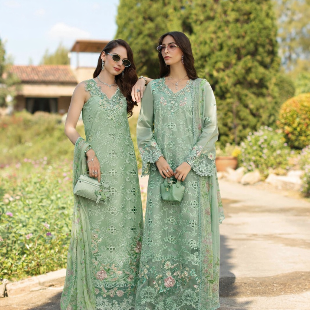 Saadia Asad | Luxury Eid Schiffli Laserkari 26 | D7 - B - Florine - by Libasekhas UK - Registered Vendor of : Saadia Asad - 100% Original Designer Dress