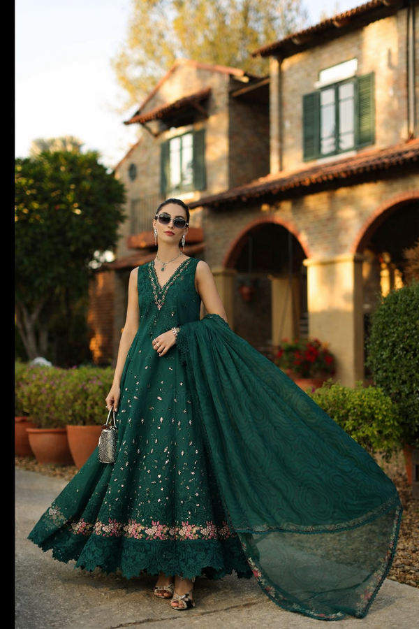 Saadia Asad | Luxury Eid Schiffli Laserkari 26 |D6 - B - Zelina - by Libasekhas UK - Registered Vendor of : Saadia Asad - 100% Original Designer Dress