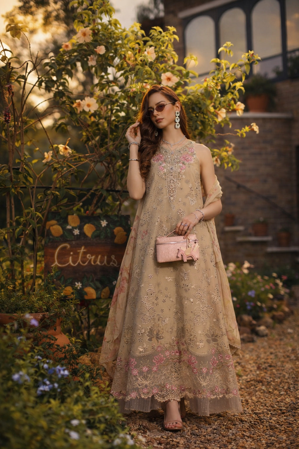 Saadia Asad | Luxury Eid Schiffli Laserkari 26 | D9 - B - Velisse - by Libasekhas UK - Registered Vendor of : Saadia Asad - 100% Original Designer Dress