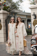 Noor by Saadia Asad | Eid Luxe Chikankari 26 | D2 - Pearl Ivory - by Libasekhas UK - Registered Vendor of : Noor by Saadia Asad - 100% Original Designer Dress