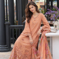 Noor by Saadia Asad | Eid Luxe Chikankari 26 | D6 - Apricot Allure - by Libasekhas UK - Registered Vendor of : Noor by Saadia Asad - 100% Original Designer Dress