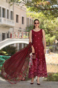 Noor by Saadia Asad | Eid Luxe Printkhaas 26 | D1 - A - Ruby - by Libasekhas UK - Registered Vendor of : Noor by Saadia Asad - 100% Original Designer Dress