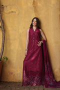 Noor by Saadia Asad | Luxury Eid Schiffli Laserkari 26 | D4 -Fuchia Elegance - by Libasekhas UK - Registered Vendor of : Noor by Saadia Asad - 100% Original Designer Dress