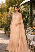 Noor by Saadia Asad | Noor Eid Printskhas 26 |D13  Blush Peach - by Libasekhas - Registered Vendor of : Noor by Saadia Asad - 100% Original Designer Dress