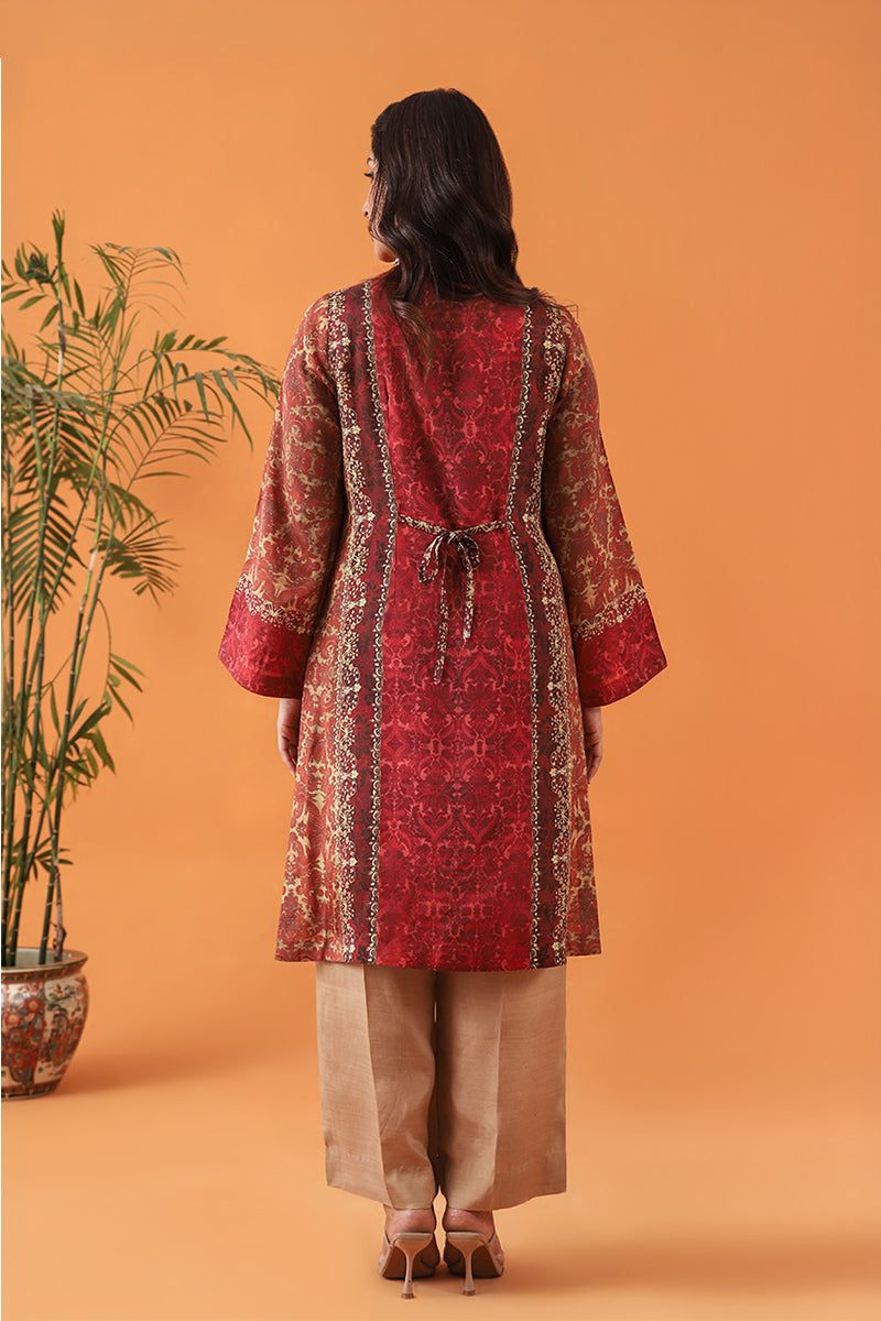 Shamaeel Ansari | Classic Luxe 26 | Scarlet - by Libasekhas UK - Registered Vendor of : Shamaeel Ansari - 100% Original Designer Dress