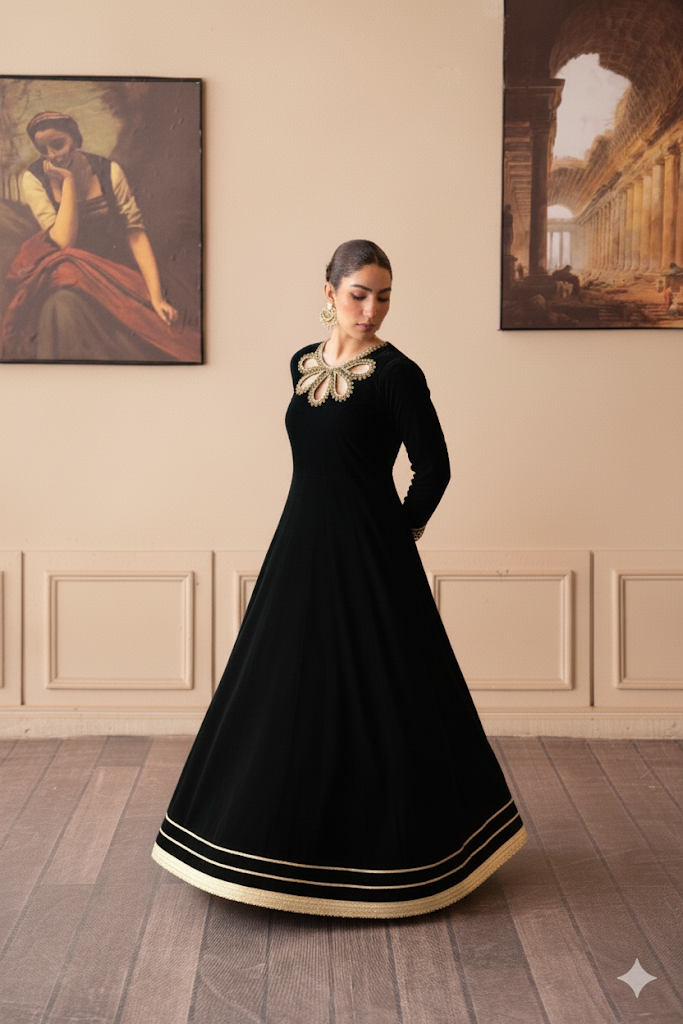 Fozia Khalid | The Velvet Rise 25 | EMERALD VEIL - by Libasekhas UK - Registered Vendor of : Fozia Khalid - 100% Original Designer Dress