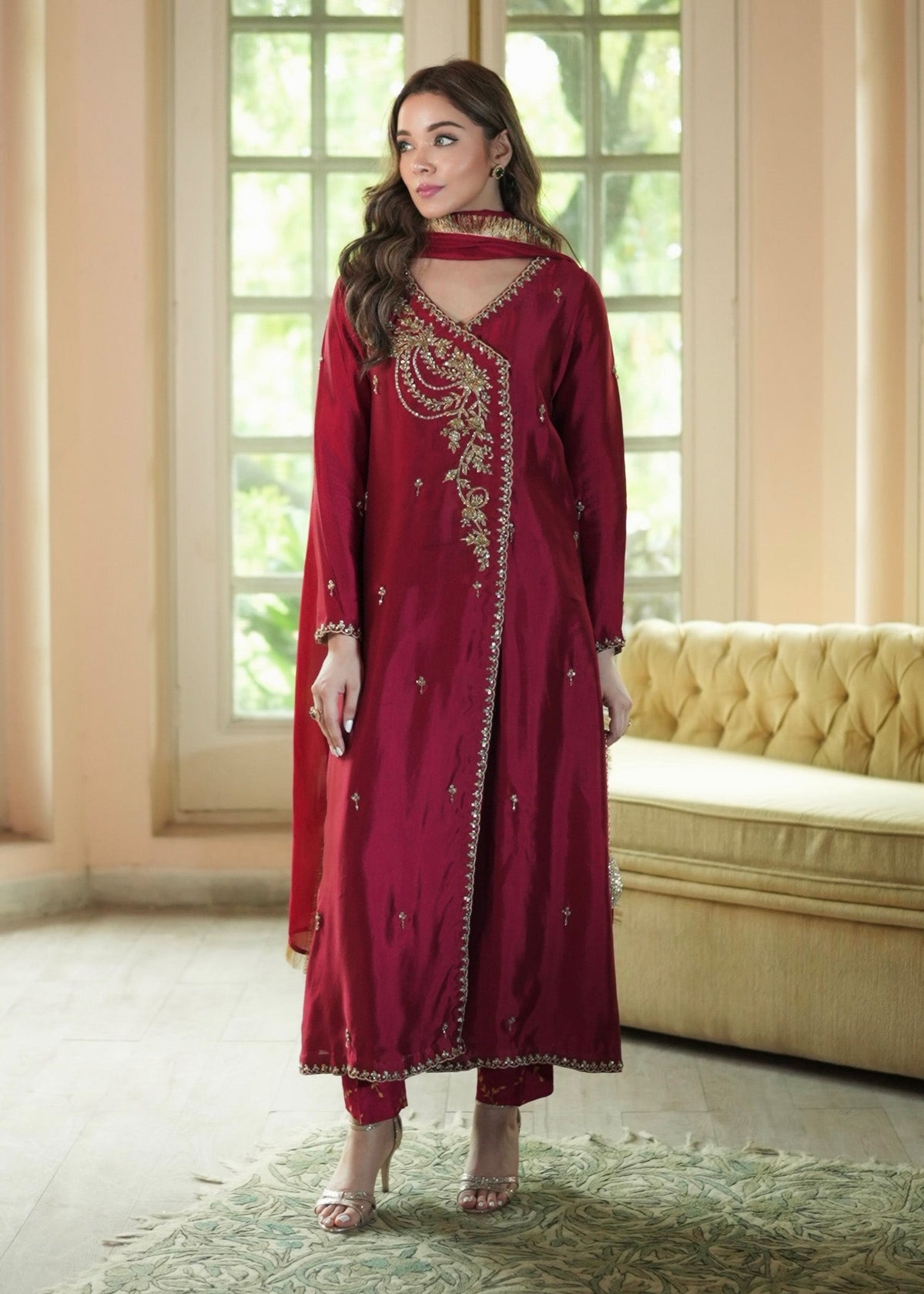 Mahum Asad | The Color Edit | VELORA - by Libasekhas UK - Registered Vendor of : Mahum Asad - 100% Original Designer Dress