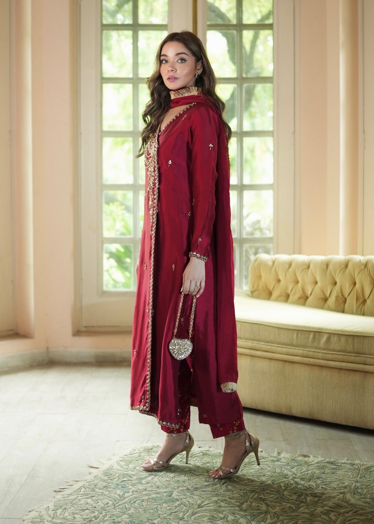 Mahum Asad | The Color Edit | VELORA - by Libasekhas UK - Registered Vendor of : Mahum Asad - 100% Original Designer Dress