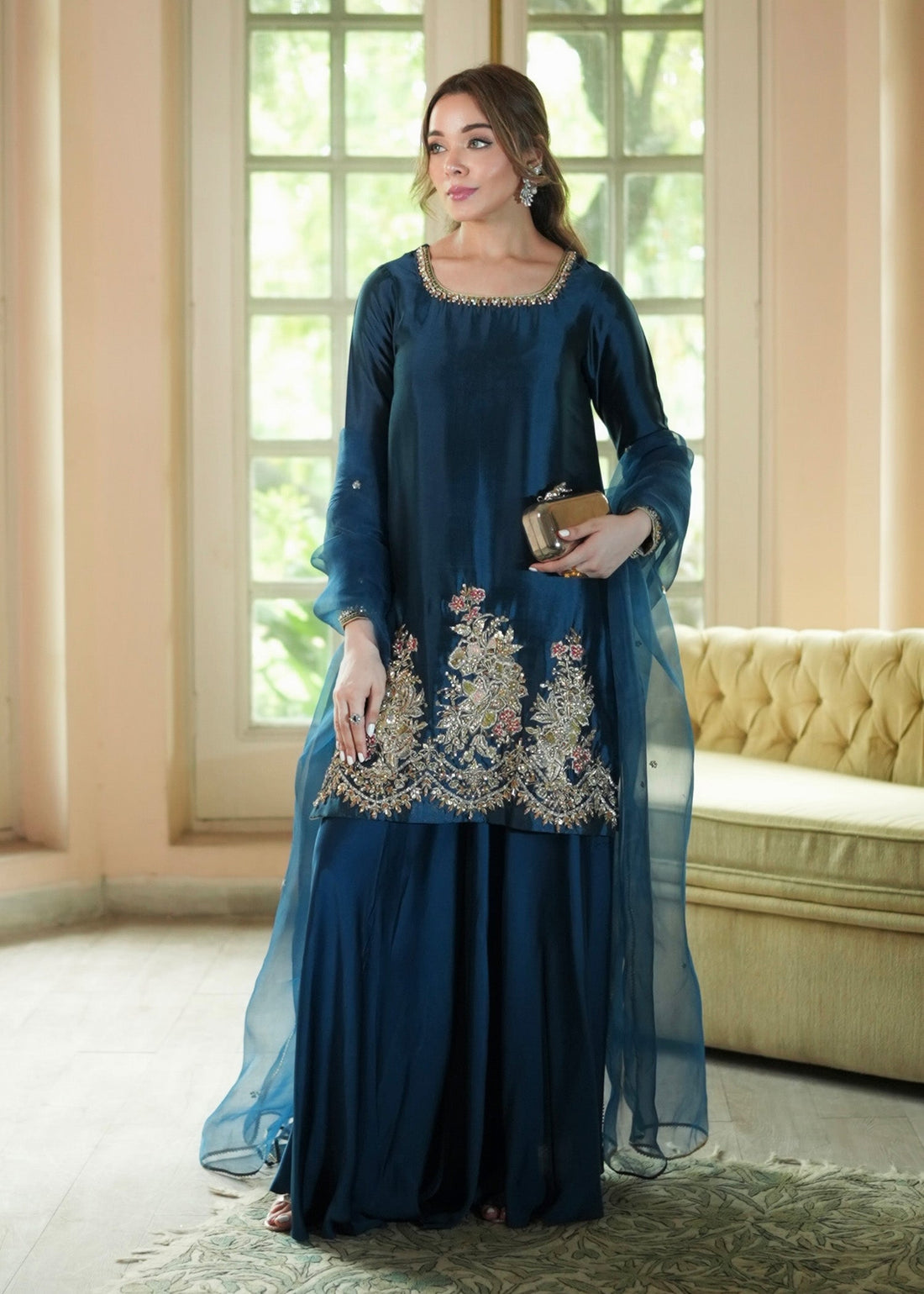 Mahum Asad | The Color Edit | FLORENZA - by Libasekhas UK - Registered Vendor of : Mahum Asad - 100% Original Designer Dress