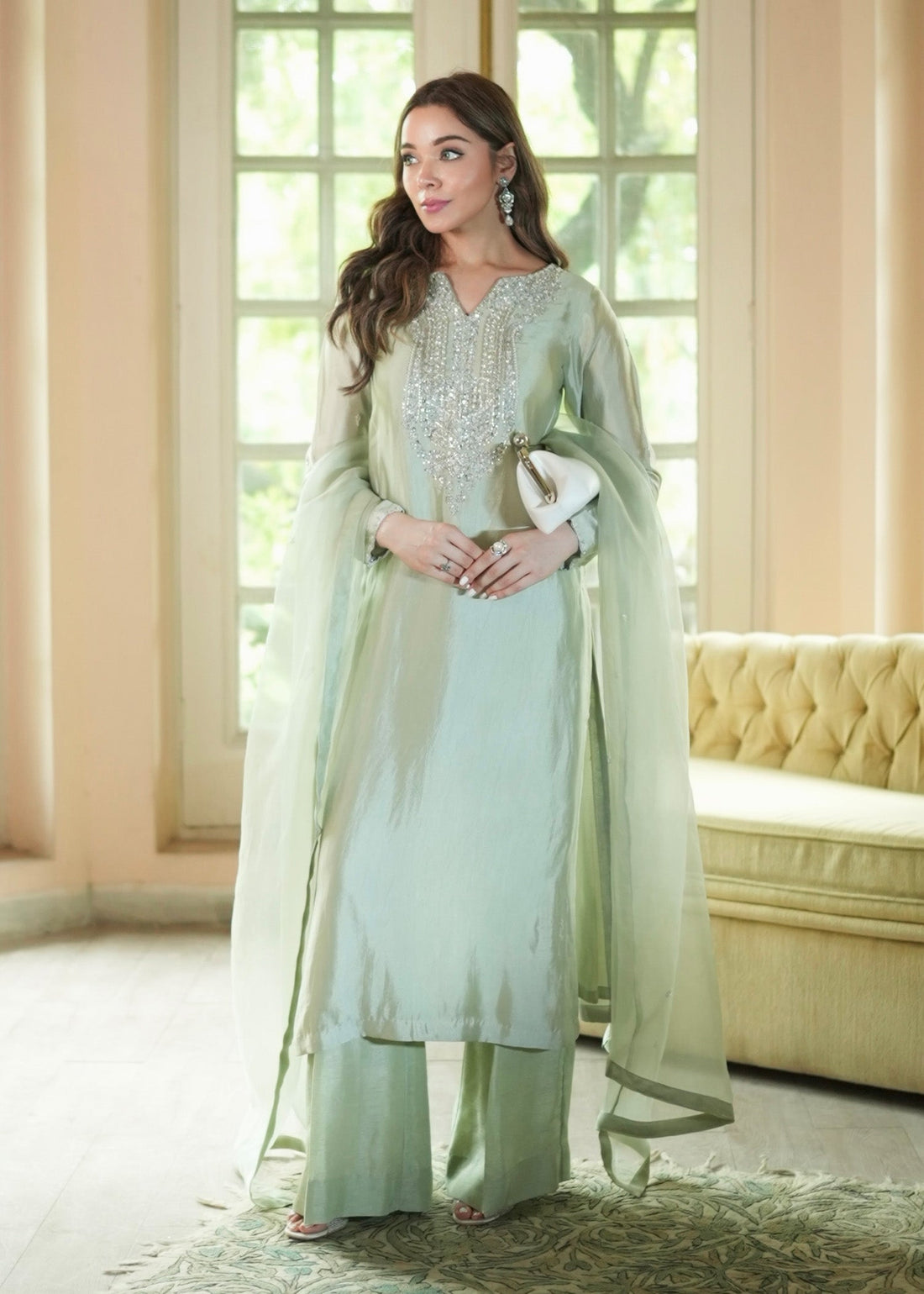 Mahum Asad | The Color Edit | CELESTE - by Libasekhas UK - Registered Vendor of : Mahum Asad - 100% Original Designer Dress