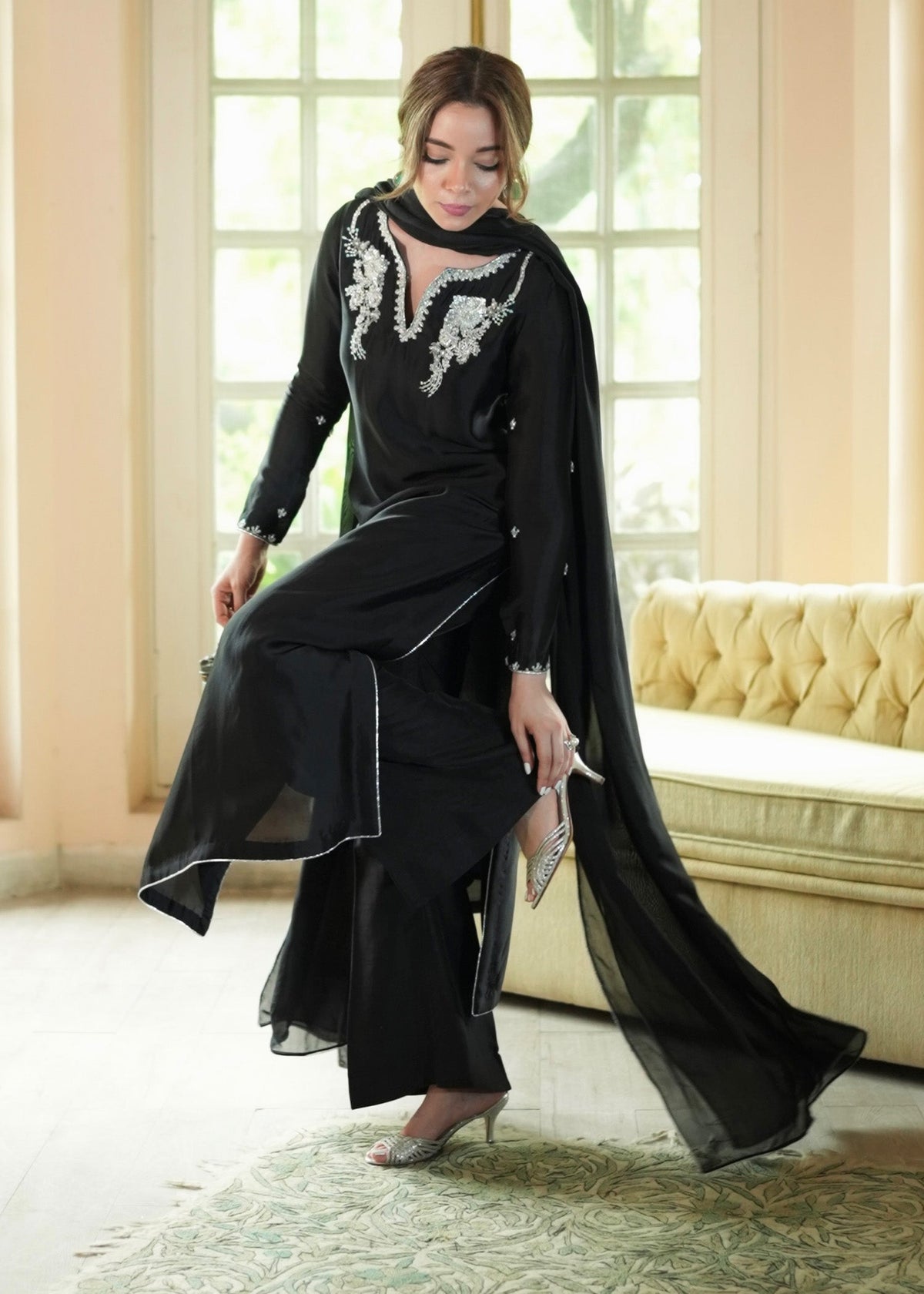 Mahum Asad | The Color Edit | NOIRE - by Libasekhas UK - Registered Vendor of : Mahum Asad - 100% Original Designer Dress