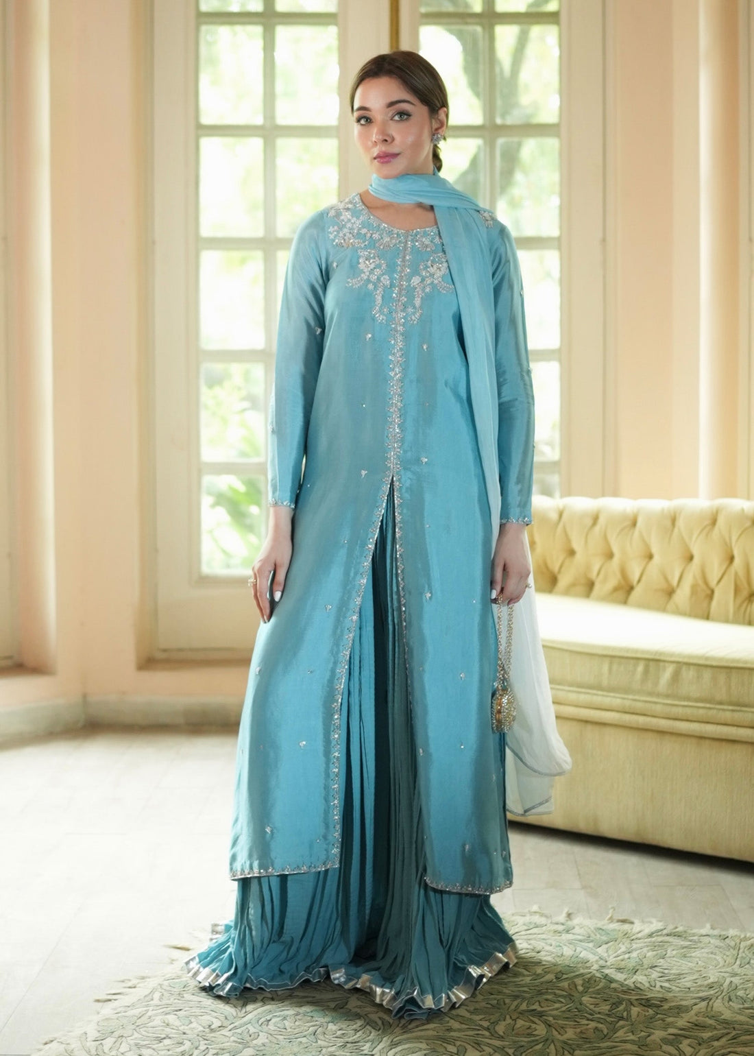 Mahum Asad | The Color Edit | AZURA - by Libasekhas UK - Registered Vendor of : Mahum Asad - 100% Original Designer Dress
