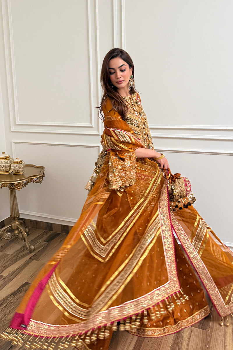 MNR | Zarlish Festive 25 | Jaazah Baloch in Ranjish - by Libasekhas UK - Registered Vendor of : MNR - 100% Original Designer Dress