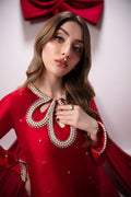 Raja Salahuddin | House of Mina | Crimson - by - Libasekhas UK - Registered Vendor of : Raja Salahuddin - 100% Original Designer Dresss