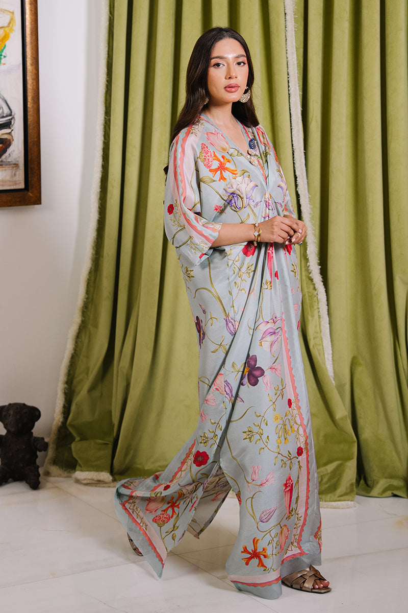 Mina Hassan | Signature Luxe 25 | Botanical Dreams Kaftan - by Libasekhas UK - Registered Vendor of : Mina Hassan - 100% Original Designer Dress