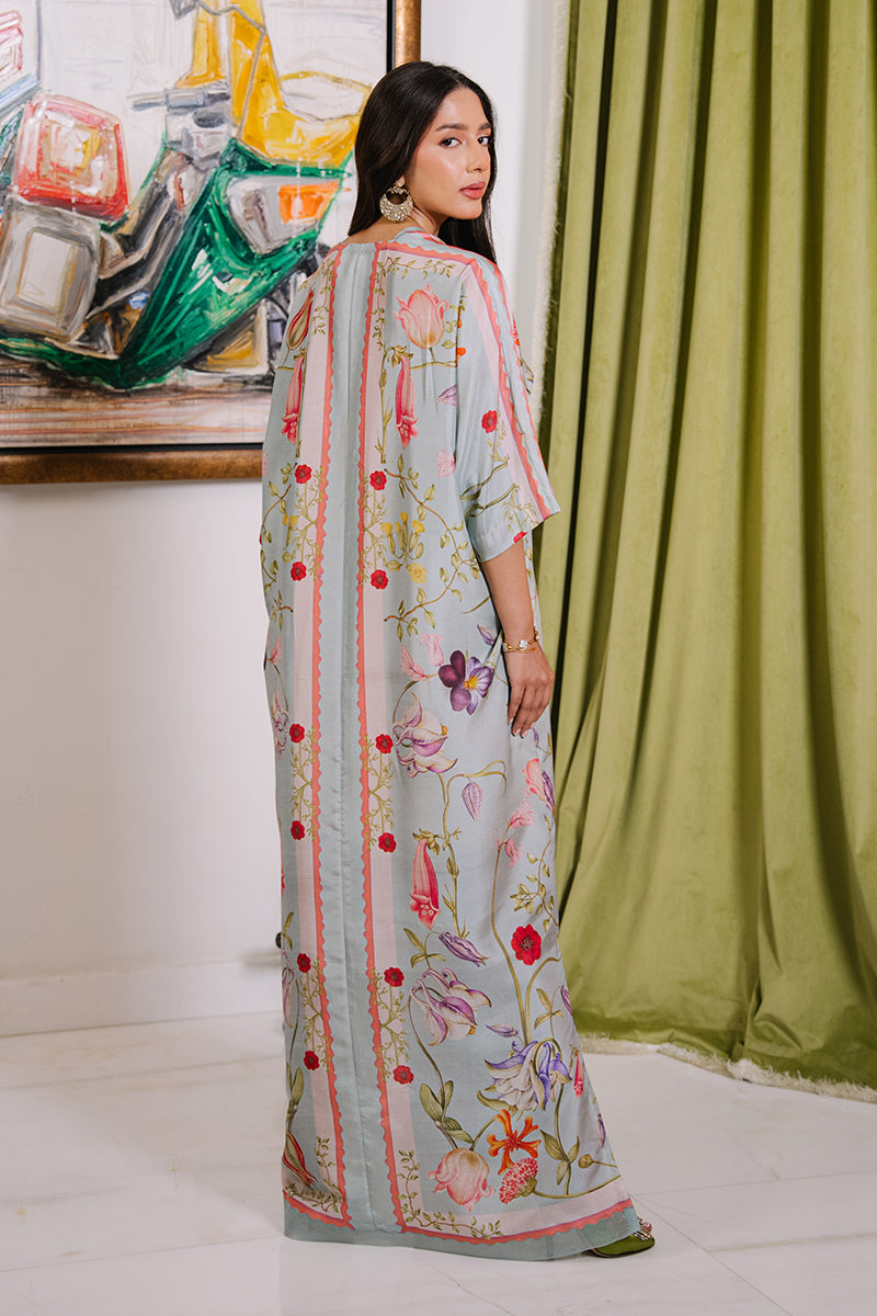 Mina Hassan | Signature Luxe 25 | Botanical Dreams Kaftan - by Libasekhas UK - Registered Vendor of : Mina Hassan - 100% Original Designer Dress