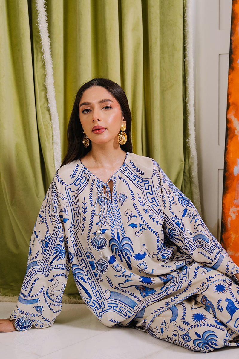 Mina Hassan | Signature Luxe 25 | Grecian Ink - RTS - by Libasekhas UK - Registered Vendor of : Mina Hassan - 100% Original Designer Dress