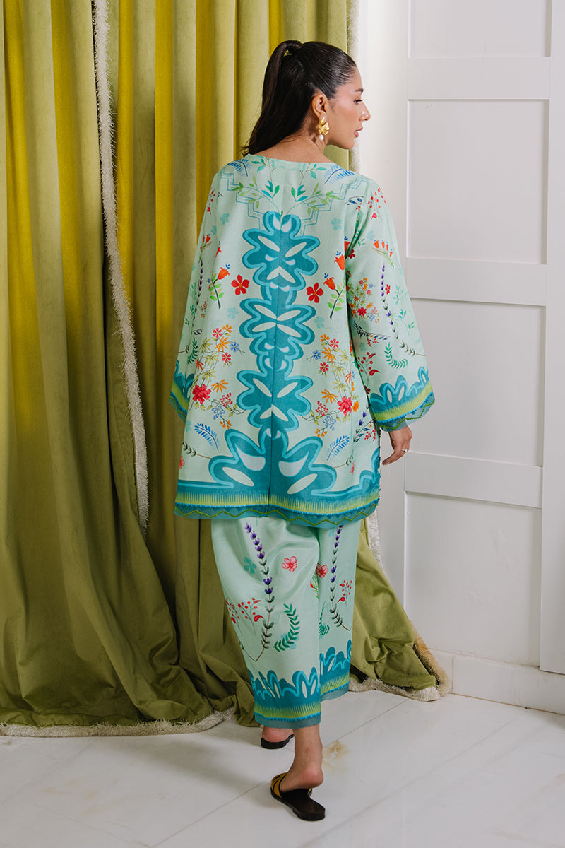 Mina Hassan | Signature Luxe 25 | Mint Garden - by Libasekhas UK - Registered Vendor of : Mina Hassan - 100% Original Designer Dress