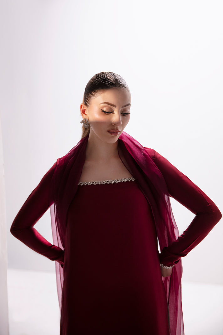 Raja Salahuddin | House of Mina |Ruby - by - Libasekhas UK - Registered Vendor of : Raja Salahuddin - 100% Original Designer Dresss
