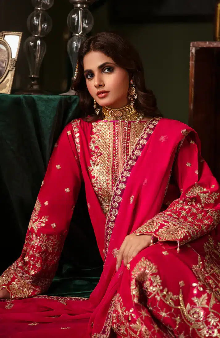 Emaan Adeel | Noori Silk Formals 23 | NR 02 ZEBAISH - by - Libasekhas UK - Registered Vendor of : Emaan Adeel - 100% Original Designer Dresss