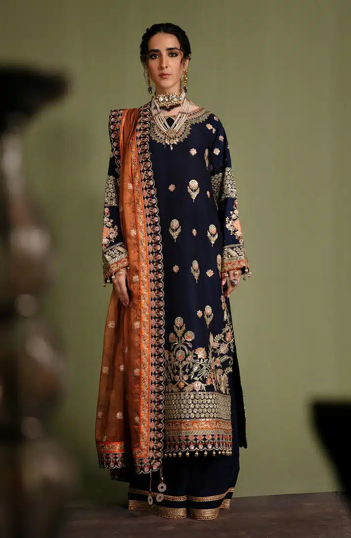 Emaan Adeel | Noori Silk Formals 23 | NR 07 DIVANI - by - Libasekhas UK - Registered Vendor of : Emaan Adeel - 100% Original Designer Dresss