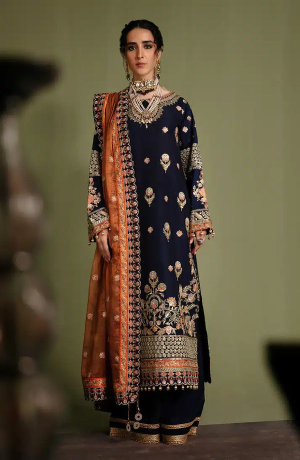 Emaan Adeel | Noori Silk Formals 23 | NR 07 DIVANI - by - Libasekhas UK - Registered Vendor of : Emaan Adeel - 100% Original Designer Dresss