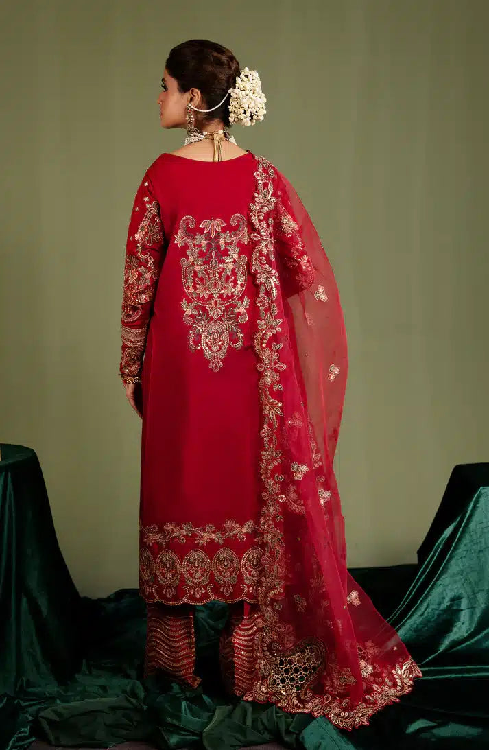 Emaan Adeel | Noori Silk Formals 23 | NR 08 ULFAT - by - Libasekhas UK - Registered Vendor of : Emaan Adeel - 100% Original Designer Dresss