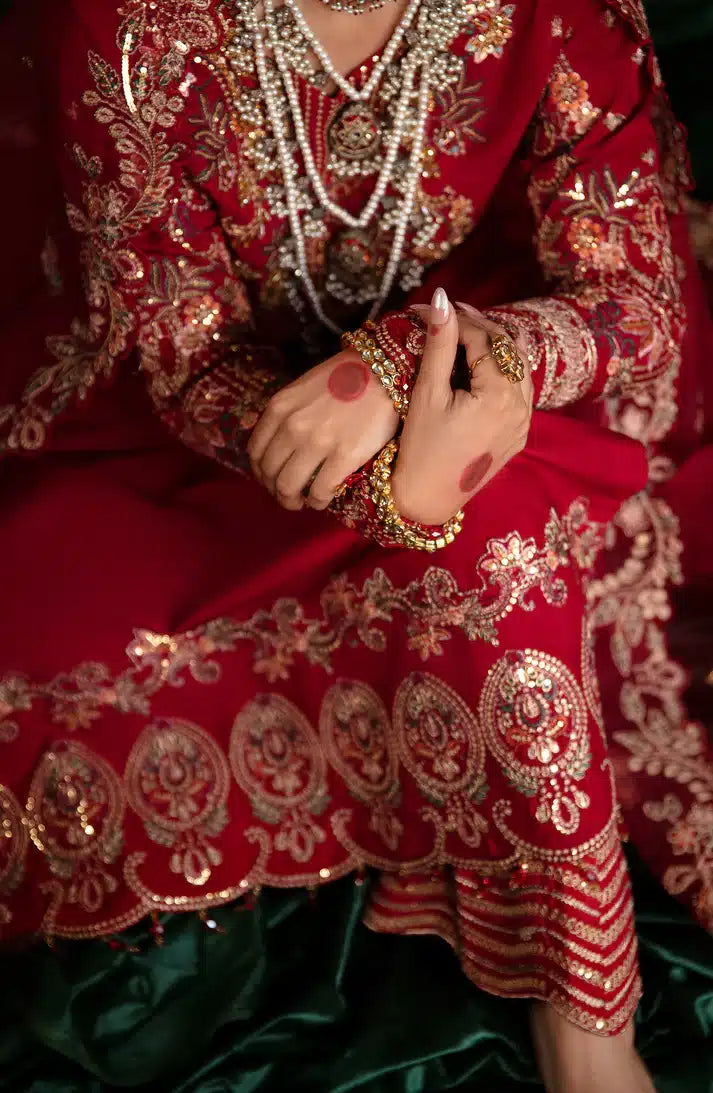 Emaan Adeel | Noori Silk Formals 23 | NR 08 ULFAT - by - Libasekhas UK - Registered Vendor of : Emaan Adeel - 100% Original Designer Dresss