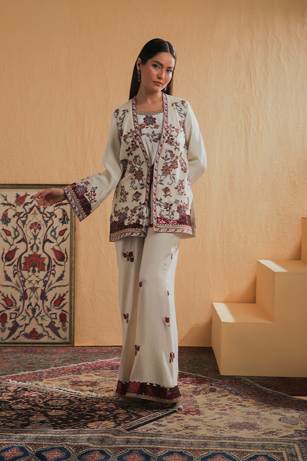 Shamaeel Ansari | Majestic Legacy | Ivory Blossom - by Libasekhas UK - Registered Vendor of : Shamaeel Ansari - 100% Original Designer Dress