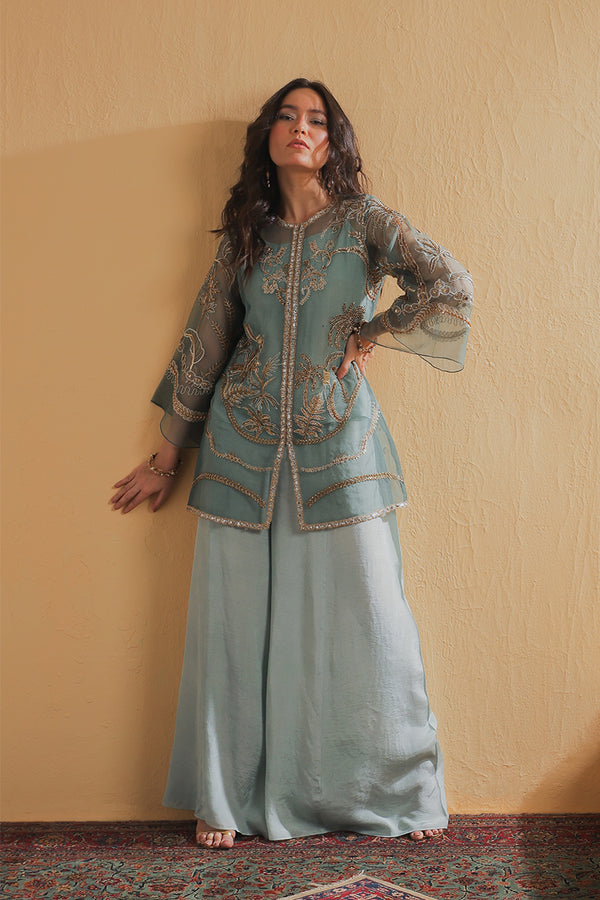 Shamaeel Ansari | Majestic Legacy | Sage Luxe - by Libasekhas UK - Registered Vendor of : Shamaeel Ansari - 100% Original Designer Dress
