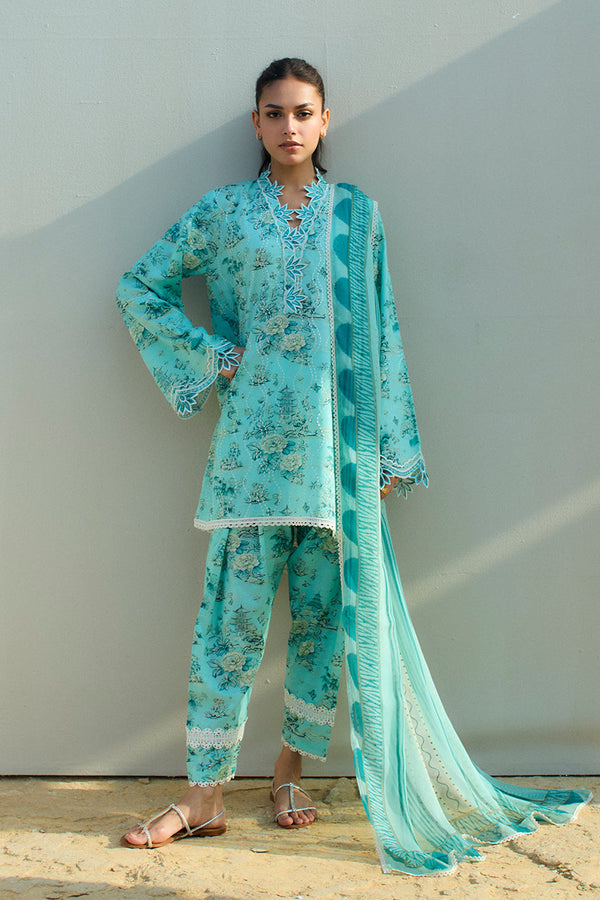 Sania Maskatiya | Luxury Lawn 25 | Myra (B) - by Libasekhas UK - Registered Vendor of : Sania Maskatiya - 100% Original Designer Dress
