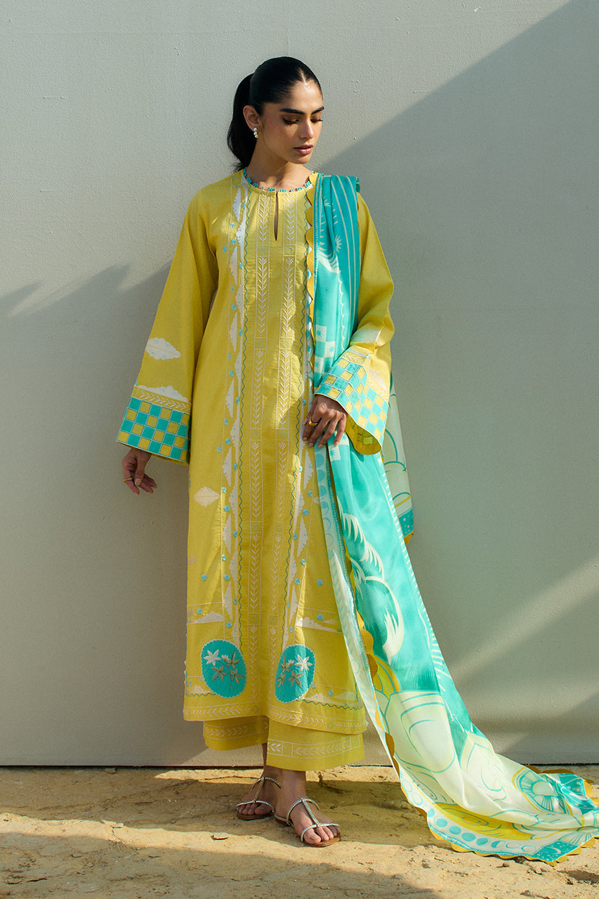 Sania Maskatiya | Luxury Lawn 25 | Vivi (A) - by Libasekhas UK - Registered Vendor of : Sania Maskatiya - 100% Original Designer Dress