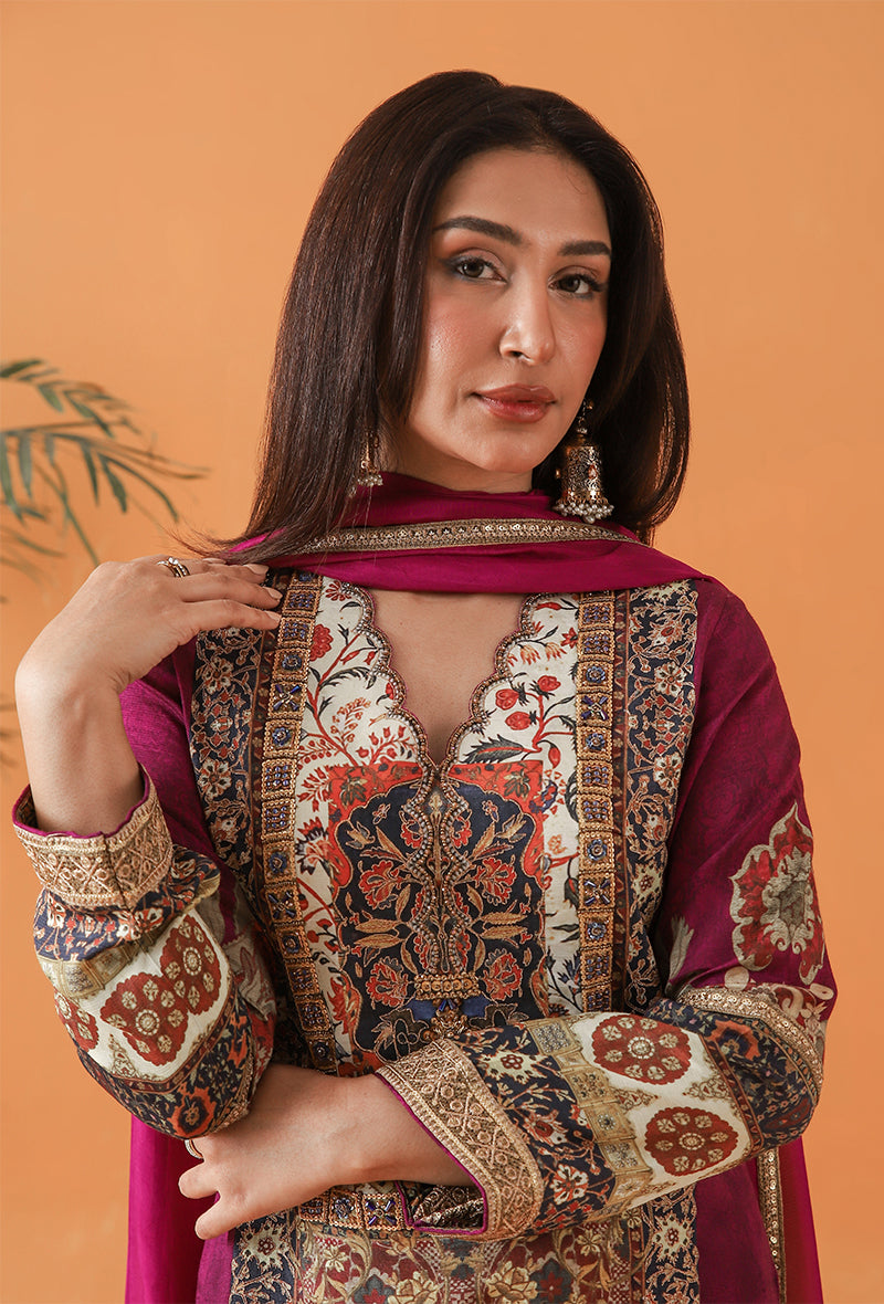 Shamaeel Ansari | Classic Luxe 26 | Silk Signature - by Libasekhas UK - Registered Vendor of : Shamaeel Ansari - 100% Original Designer Dress