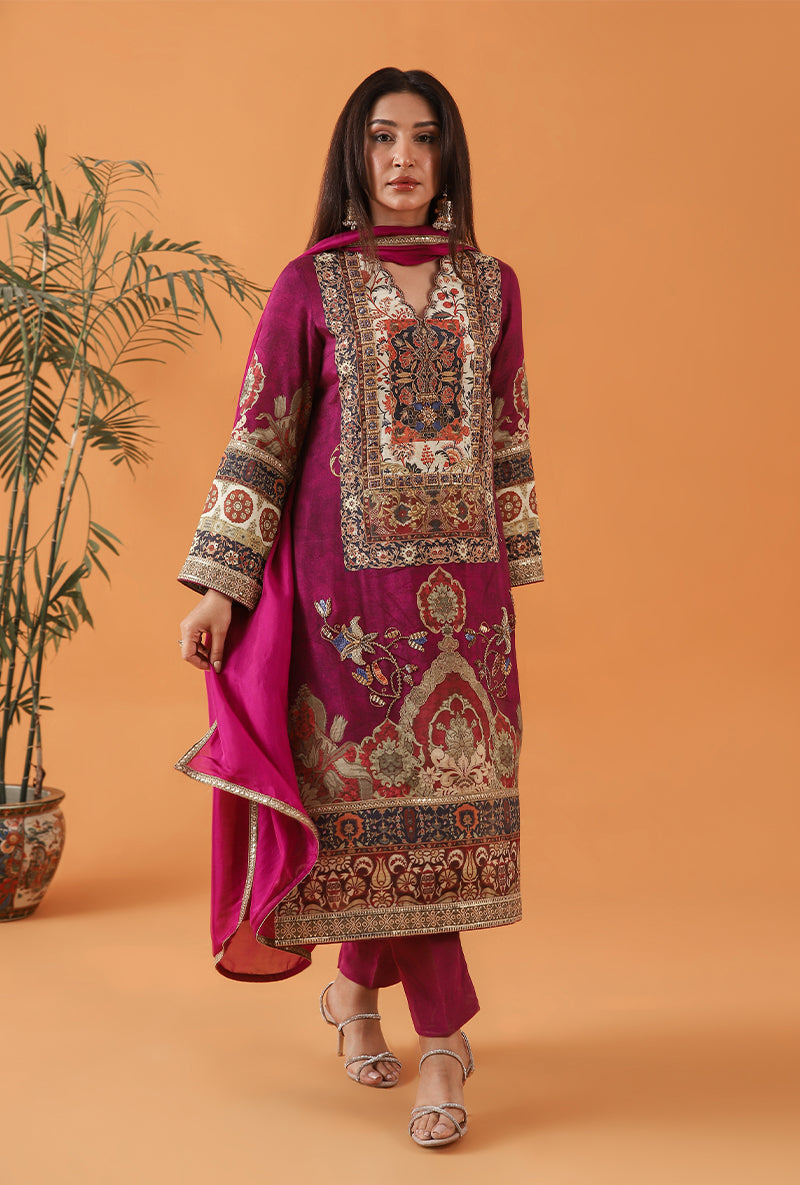 Shamaeel Ansari | Classic Luxe 26 | Silk Signature - by Libasekhas UK - Registered Vendor of : Shamaeel Ansari - 100% Original Designer Dress