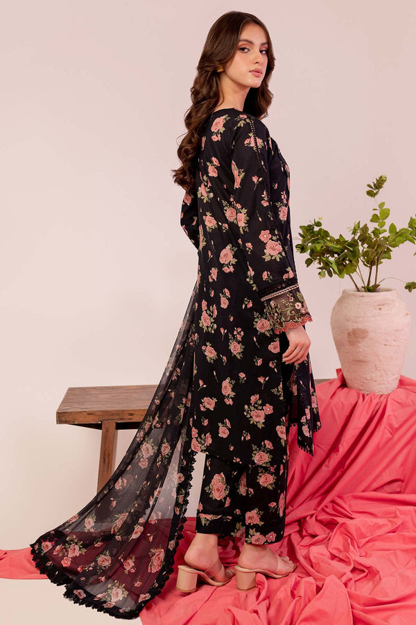 Farasha | Printed Essentials | Black Scarlet - by - Libasekhas UK - Registered Vendor of : Farasha - 100% Original Designer Dresss