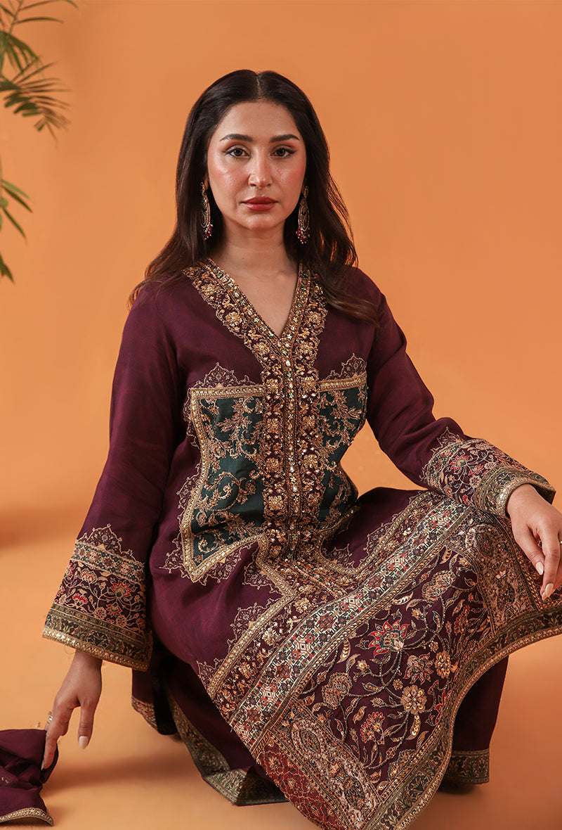 Shamaeel Ansari | Classic Luxe 26 | Lustre - by Libasekhas UK - Registered Vendor of : Shamaeel Ansari - 100% Original Designer Dress