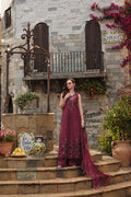 Noor by Saadia Asad | Luxury Eid Schiffli Laserkari 26 | D8 -Rasberry love - by Libasekhas UK - Registered Vendor of : Noor by Saadia Asad - 100% Original Designer Dress