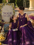 Noor by Saadia Asad | Luxury Eid Schiffli Laserkari 26 | D2 -Amalfi Amethyst - by Libasekhas UK - Registered Vendor of : Noor by Saadia Asad - 100% Original Designer Dress