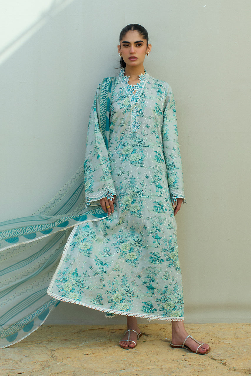 Sania Maskatiya | Luxury Lawn 25 | Myra (A) - by Libasekhas UK - Registered Vendor of : Sania Maskatiya - 100% Original Designer Dress