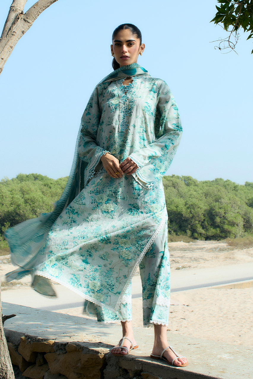 Sania Maskatiya | Luxury Lawn 25 | Myra (A) - by Libasekhas UK - Registered Vendor of : Sania Maskatiya - 100% Original Designer Dress