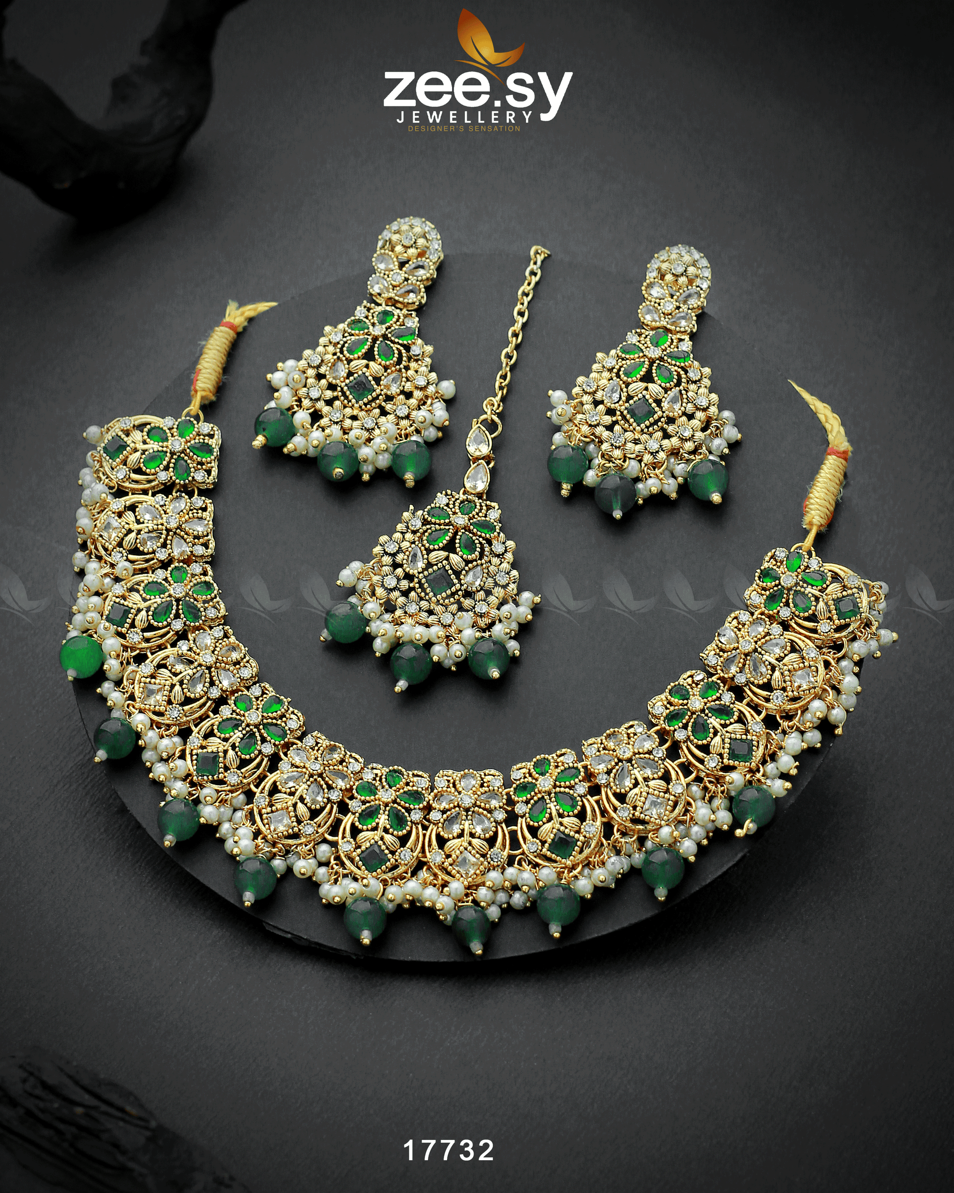 Amaryllis Necklace - by - Libasekhas UK - Registered Vendor of : Zeesy - 100% Original Designer Dresss