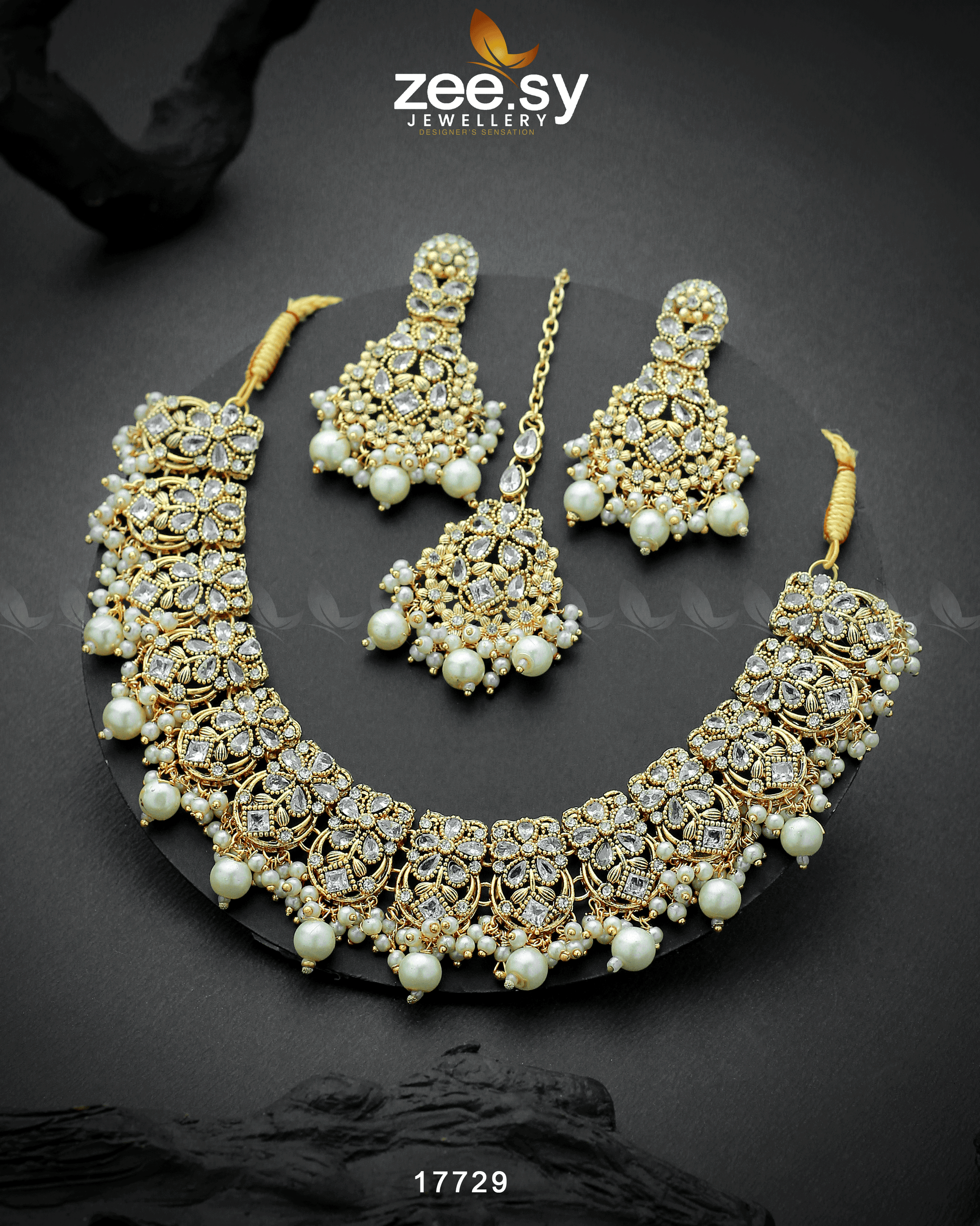Amaryllis Necklace - by - Libasekhas UK - Registered Vendor of : Zeesy - 100% Original Designer Dresss