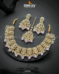 Amaryllis Necklace - by - Libasekhas UK - Registered Vendor of : Zeesy - 100% Original Designer Dresss