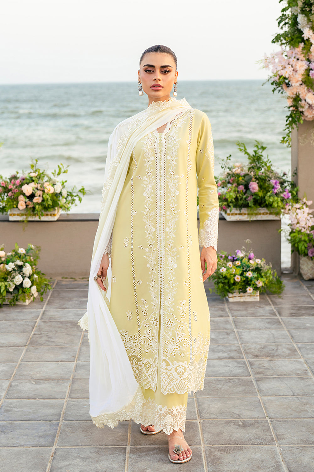 Azure | Luxury Lawn 26 | Imperial Saffron - by Libasekhas UK - Registered Vendor of : Azure - 100% Original Designer Dress