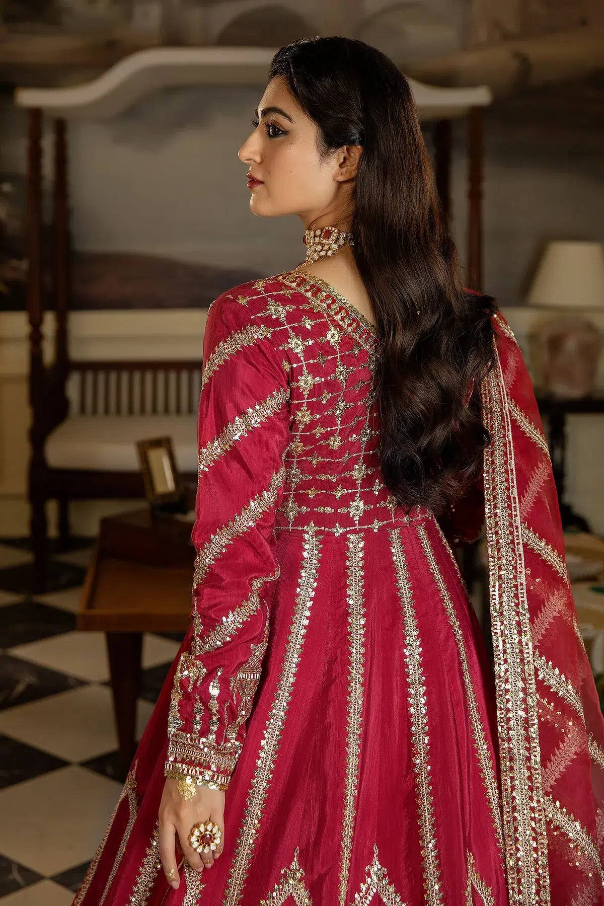 Imrozia Premium | Jahaan Ara Wedding Formals 23 | SRS-06 Surkh Roo - by - Libasekhas UK - Registered Vendor of : Imrozia Premium - 100% Original Designer Dresss